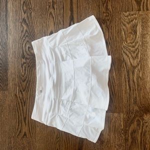 White Lululemon Pace Rival Skirt